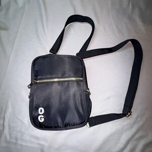 OG Crossbody Bag Unisex Small Black Excellent Nylon Gold Hardware Logo‎ Pocket